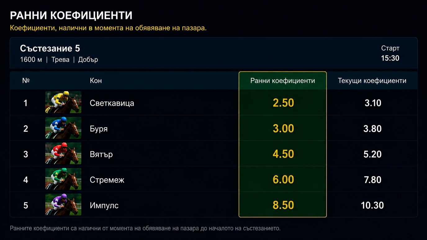 Как работи Best Odds Guaranteed при конни надбягвания