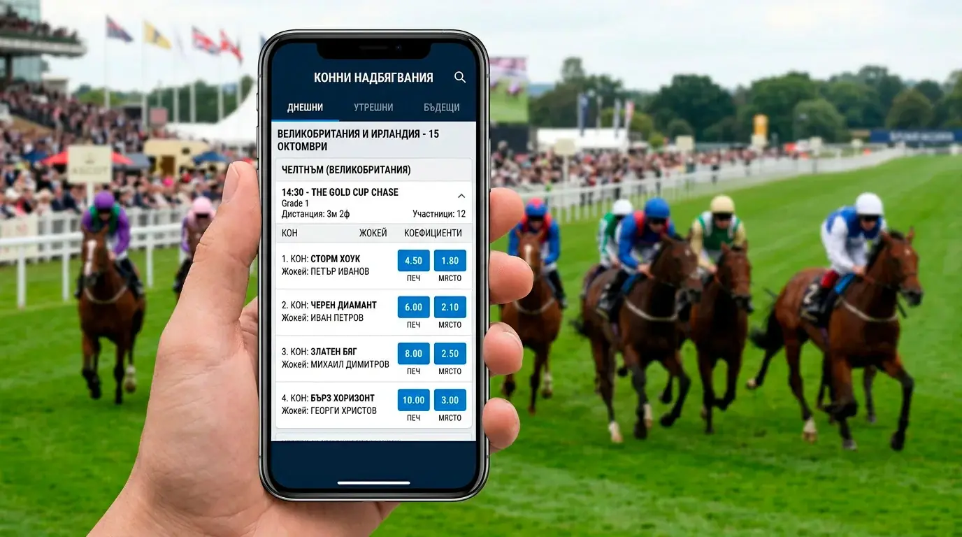 Bet365 пазари за конни надбягвания — UK и ирландски надпревари
