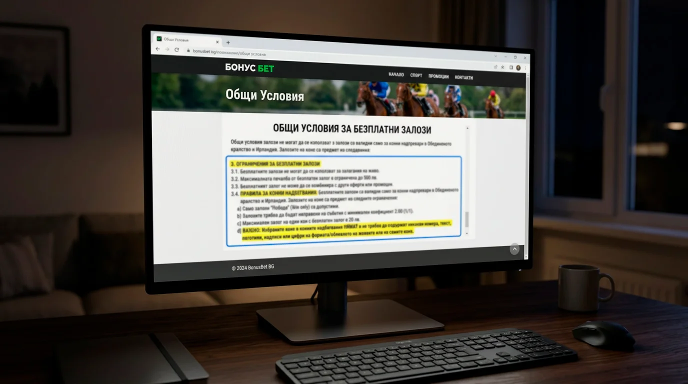 Ограничения на free bets при конни надбягвания — условия