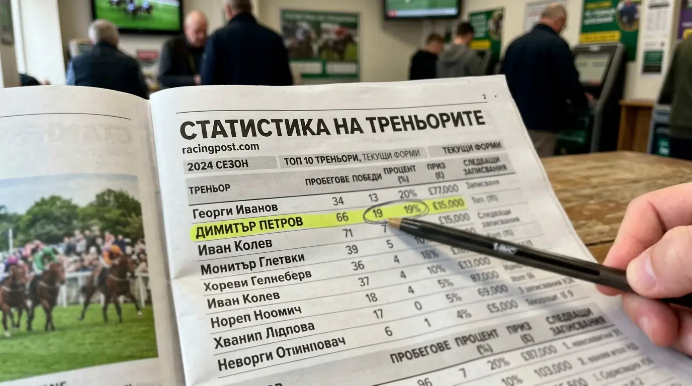 Треньорски статистики в Racing Post за конни надбягвания